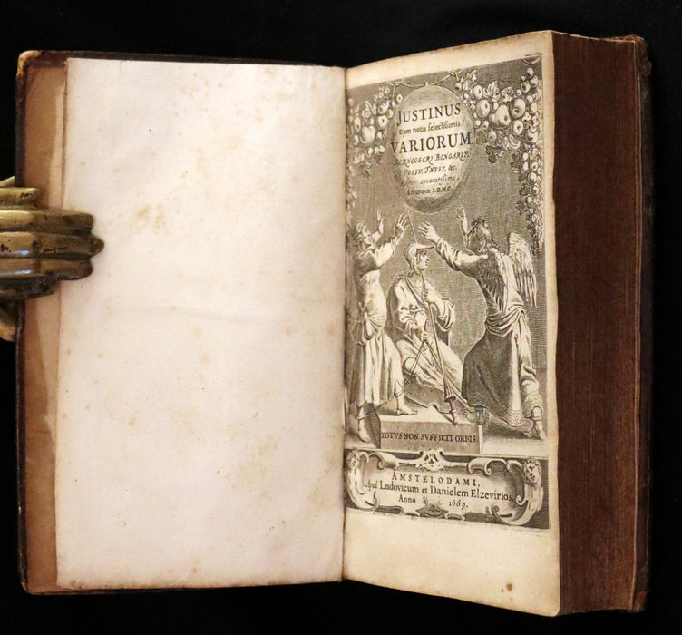 1669 Rare Latin Book - Justin's History of the Kings of Macedonia - Justinus' Historiae Philippicae of Trogus Pompeius.