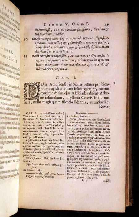 1669 Rare Latin Book - Justin's History of the Kings of Macedonia - Justinus' Historiae Philippicae of Trogus Pompeius.