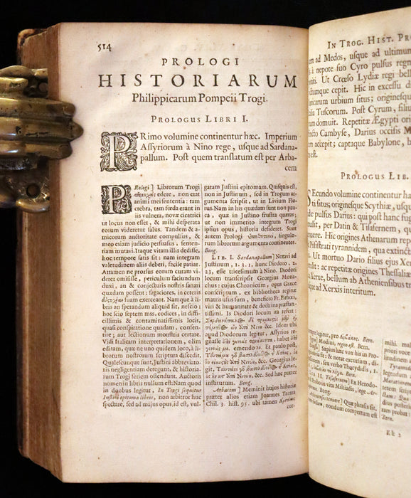 1669 Rare Latin Book - Justin's History of the Kings of Macedonia - Justinus' Historiae Philippicae of Trogus Pompeius.