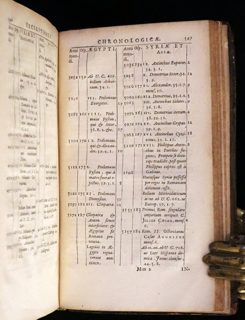 1669 Rare Latin Book - Justin's History of the Kings of Macedonia - Justinus' Historiae Philippicae of Trogus Pompeius.