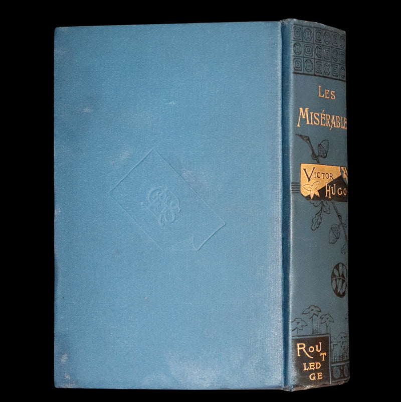 1890 Rare Victorian Book - Les Miserables by Victor Hugo. Illustrated.