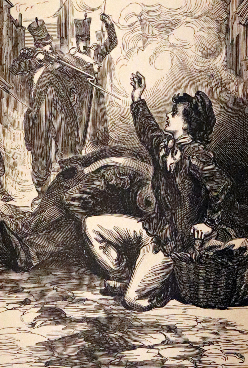 1890 Rare Victorian Book - Les Miserables by Victor Hugo. Illustrated.