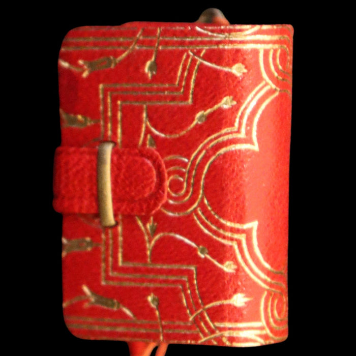 1920 Scarce Miniature Arabic Book - The Koran (Quran) published by Hans Steinbrener with magnifying lens.