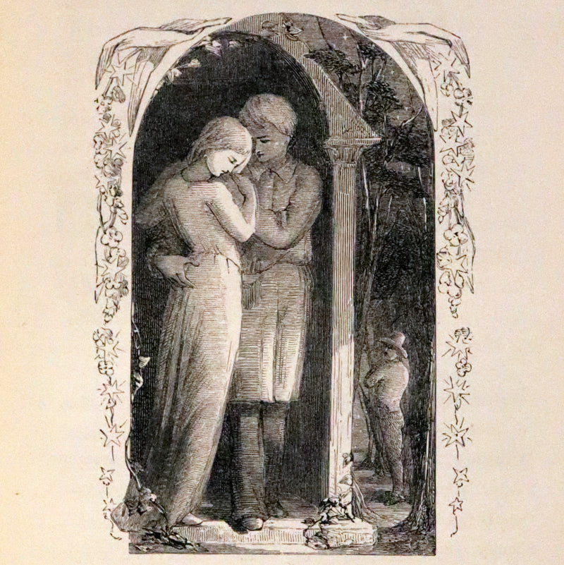 1852 Rare Victorian Book - Evangeline, A Tale of Acadie by Henry Wadsworth Longfellow. Illustrated.