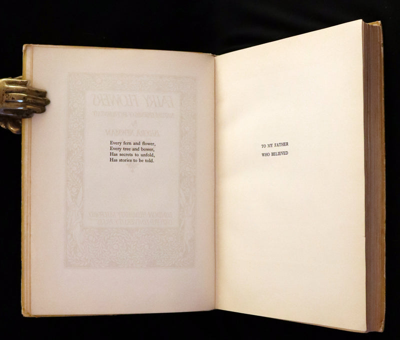 1926 Rare Book - Fairy Flowers, Nature Legends of Fact and Fantasy by Isidora Newman Illustrated by Willy Pogany.