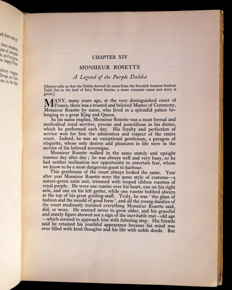 1926 Rare Book - Fairy Flowers, Nature Legends of Fact and Fantasy by Isidora Newman Illustrated by Willy Pogany.