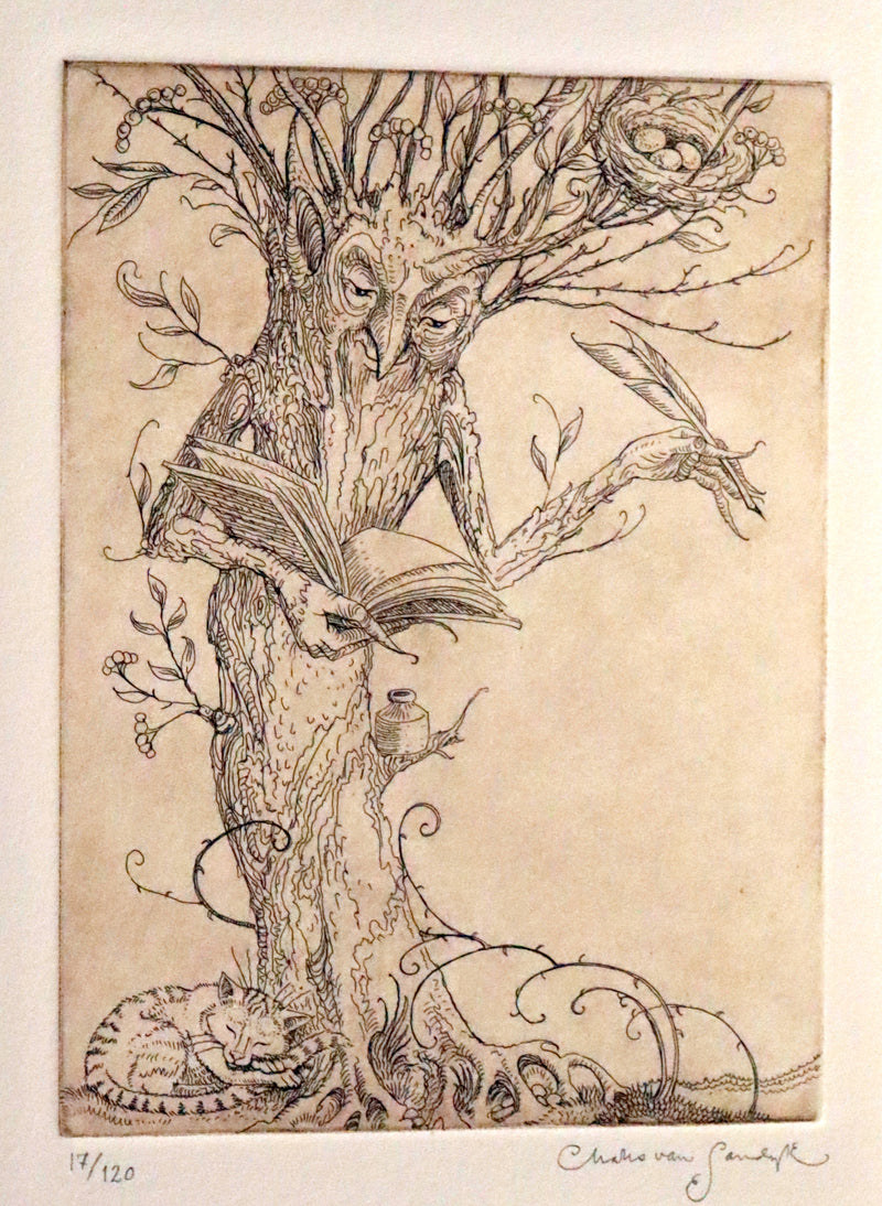 2015 Scarce Limited Deluxe First Edition - Tree Whispers by Charles van Sandwyk. #17 of 120 copies.