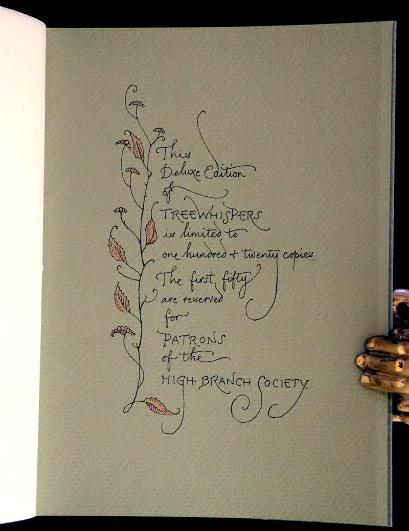 2015 Scarce Limited Deluxe First Edition - Tree Whispers by Charles van Sandwyk. #17 of 120 copies.