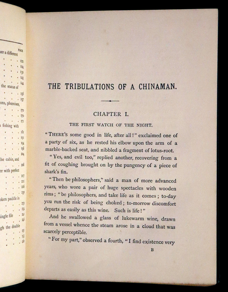 1883 Rare Third Edition - Jules Verne, The Tribulations of a Chinaman. Illustrated.
