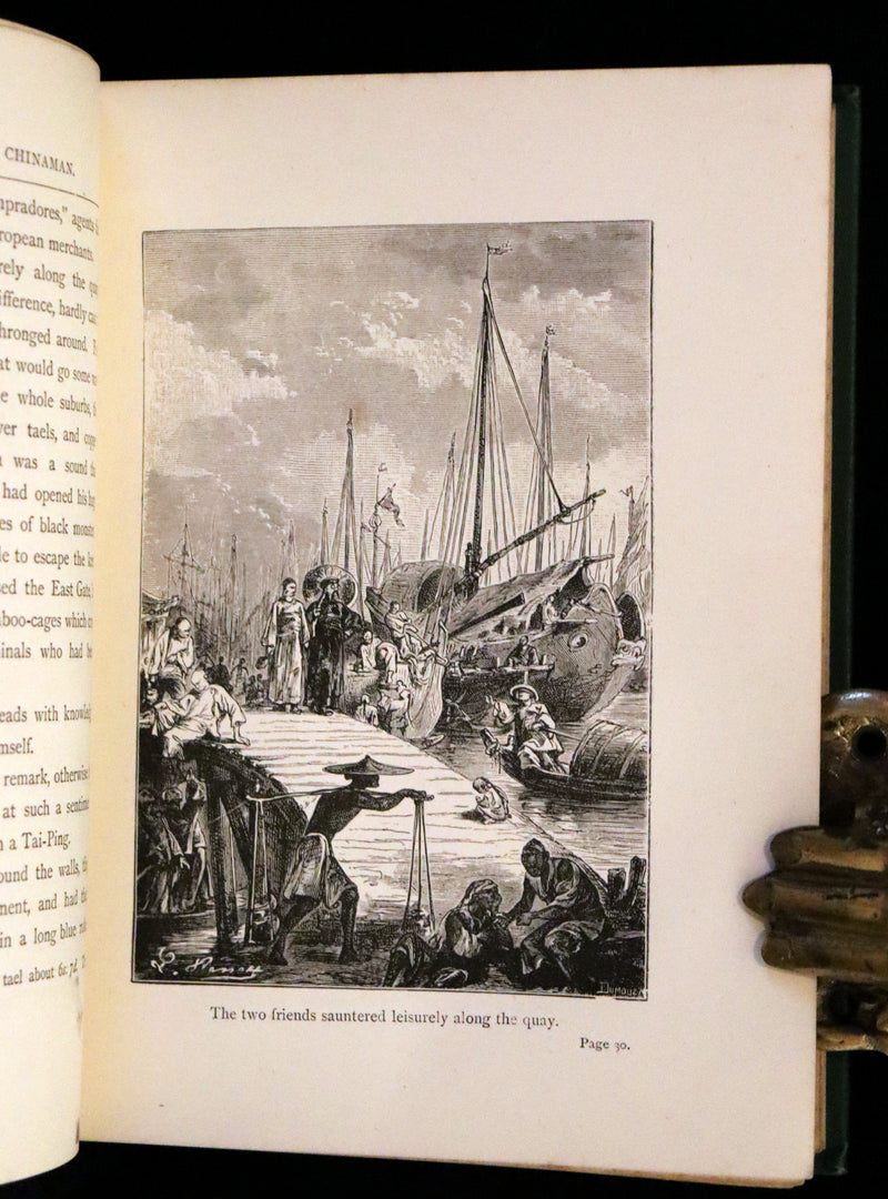 1883 Rare Third Edition - Jules Verne, The Tribulations of a Chinaman. Illustrated.