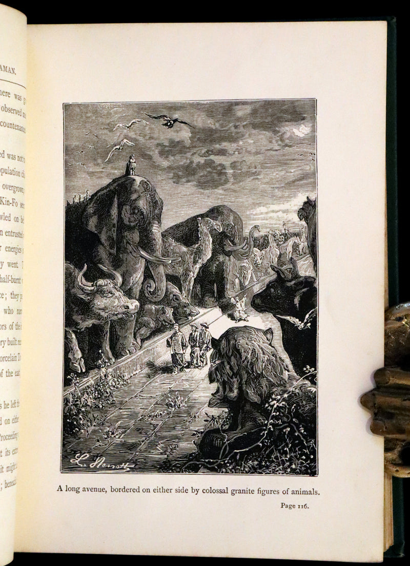 1883 Rare Third Edition - Jules Verne, The Tribulations of a Chinaman. Illustrated.