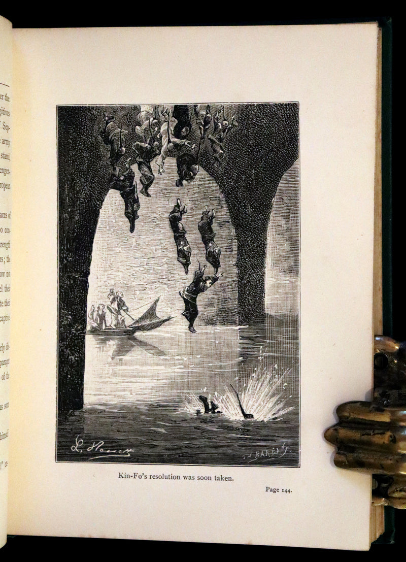 1883 Rare Third Edition - Jules Verne, The Tribulations of a Chinaman. Illustrated.