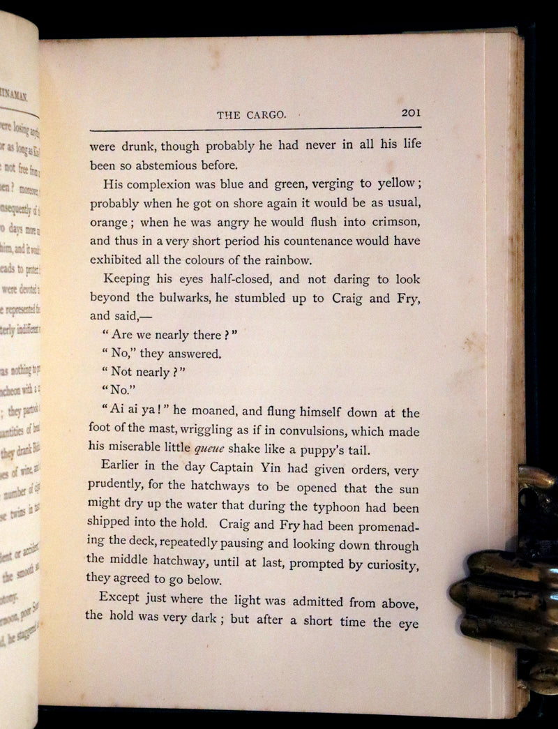 1883 Rare Third Edition - Jules Verne, The Tribulations of a Chinaman. Illustrated.