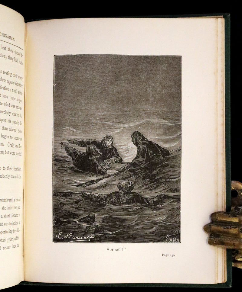 1883 Rare Third Edition - Jules Verne, The Tribulations of a Chinaman. Illustrated.