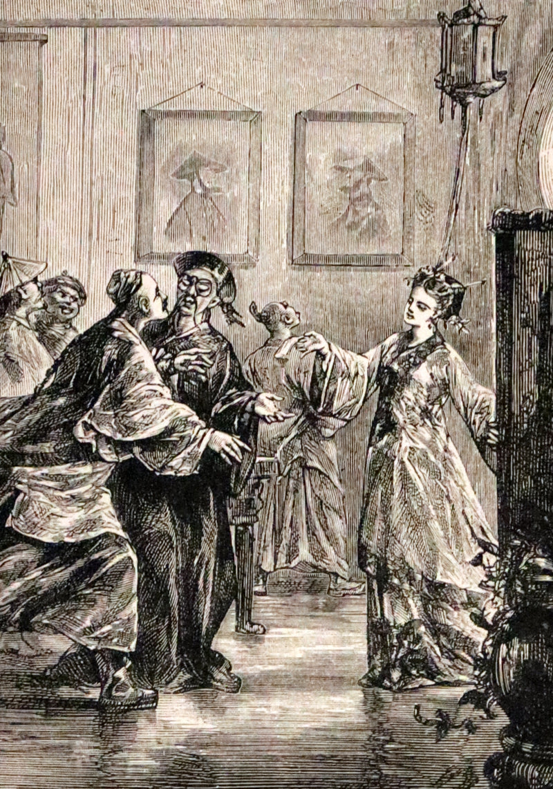 1883 Rare Third Edition - Jules Verne, The Tribulations of a Chinaman. Illustrated.