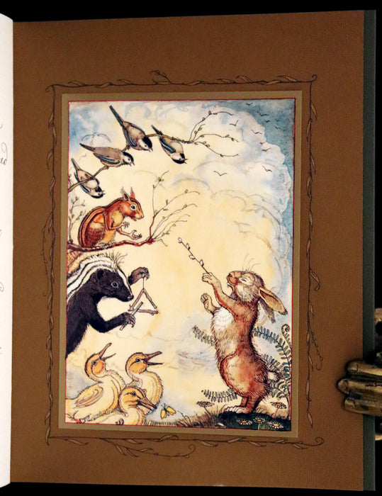 2008 Rare First Edition - Mr. Rabbit's Symphony of Nature by Charles van Sandwyk. With “frolicking frogs” bookmark.