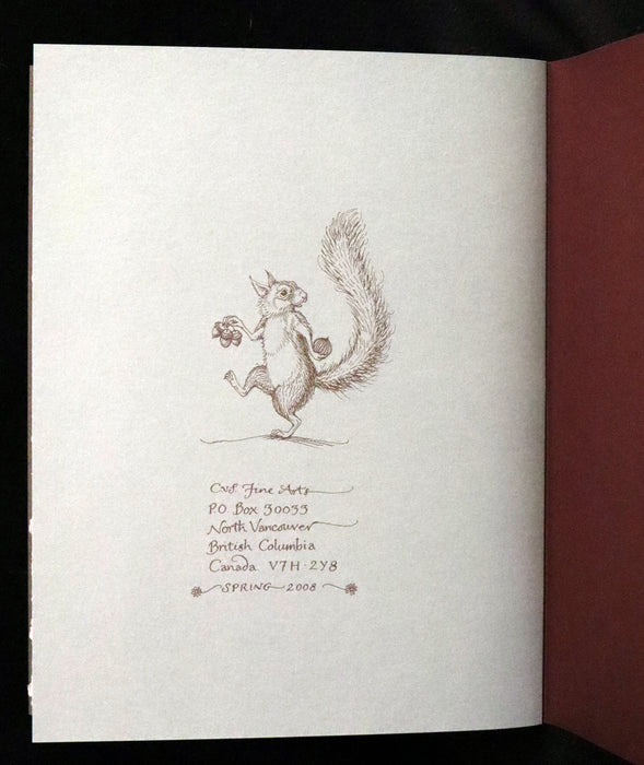 2008 Rare First Edition - Mr. Rabbit's Symphony of Nature by Charles van Sandwyk. With “frolicking frogs” bookmark.