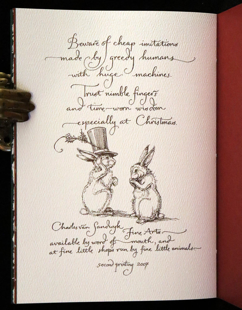 2007 Rare Edition - Mr. Rabbit's Christmas Wish Translated for Humans by Charles van Sandwyk.