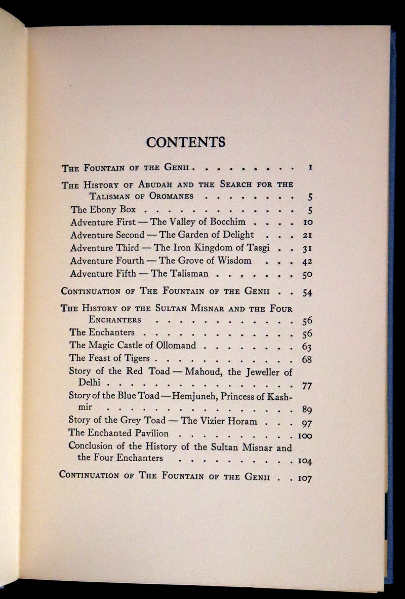1917 Rare First Edition - Tales of the Persian Genii Illustrated by Willy Pogany.