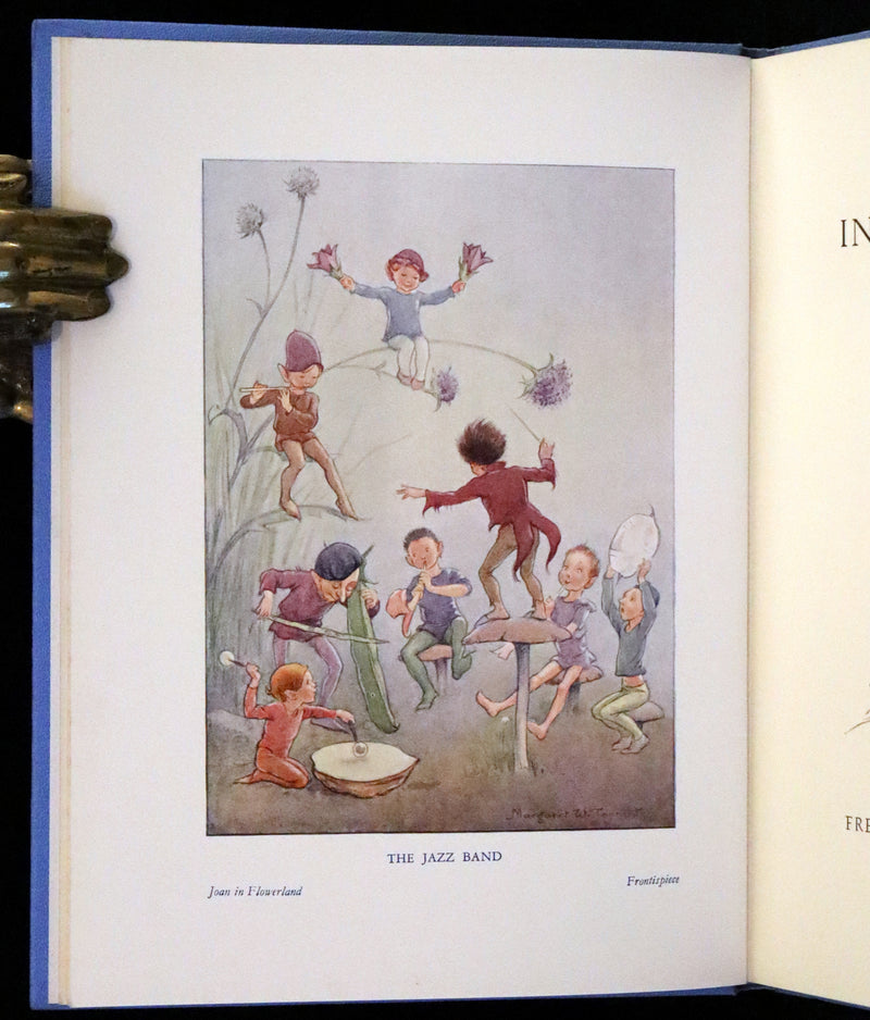1936 Scarce Edition in Dust Jacket -  Joan in Flowerland written and illustrated by Margaret W. Tarrant.
