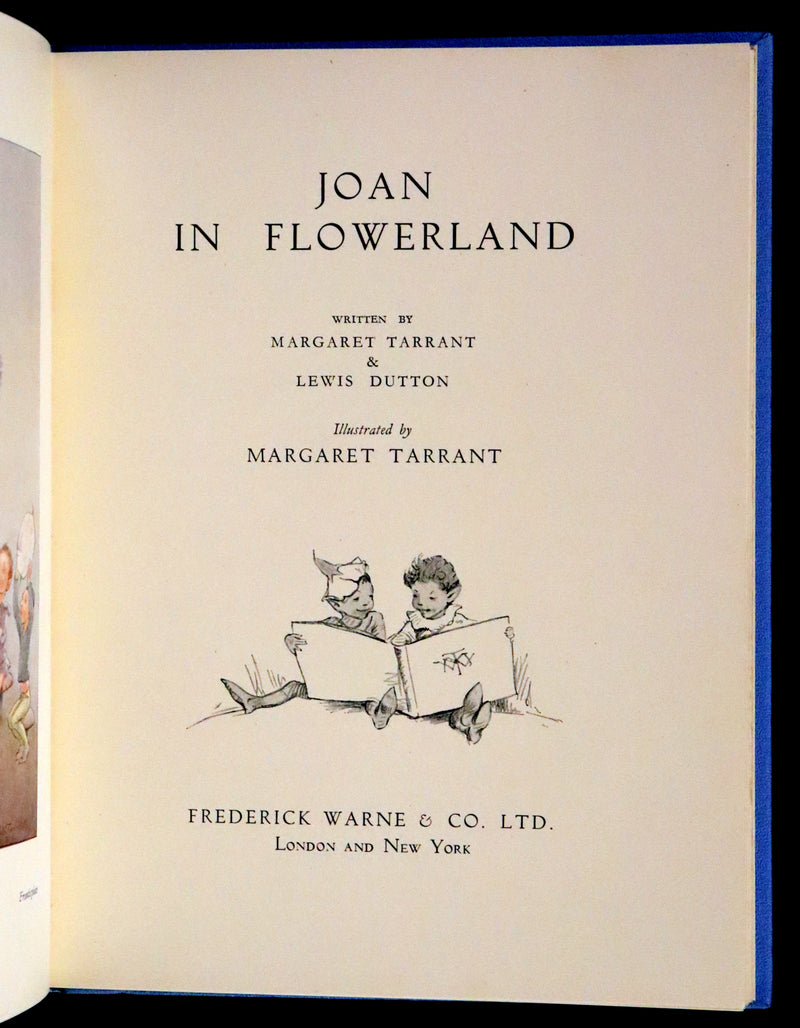 1936 Scarce Edition in Dust Jacket -  Joan in Flowerland written and illustrated by Margaret W. Tarrant.