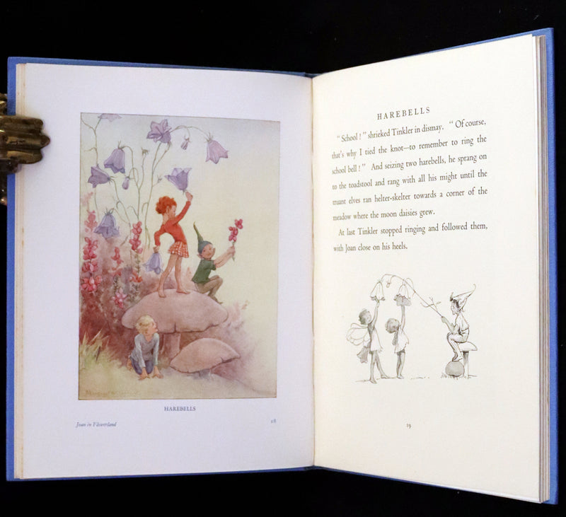 1936 Scarce Edition in Dust Jacket -  Joan in Flowerland written and illustrated by Margaret W. Tarrant.