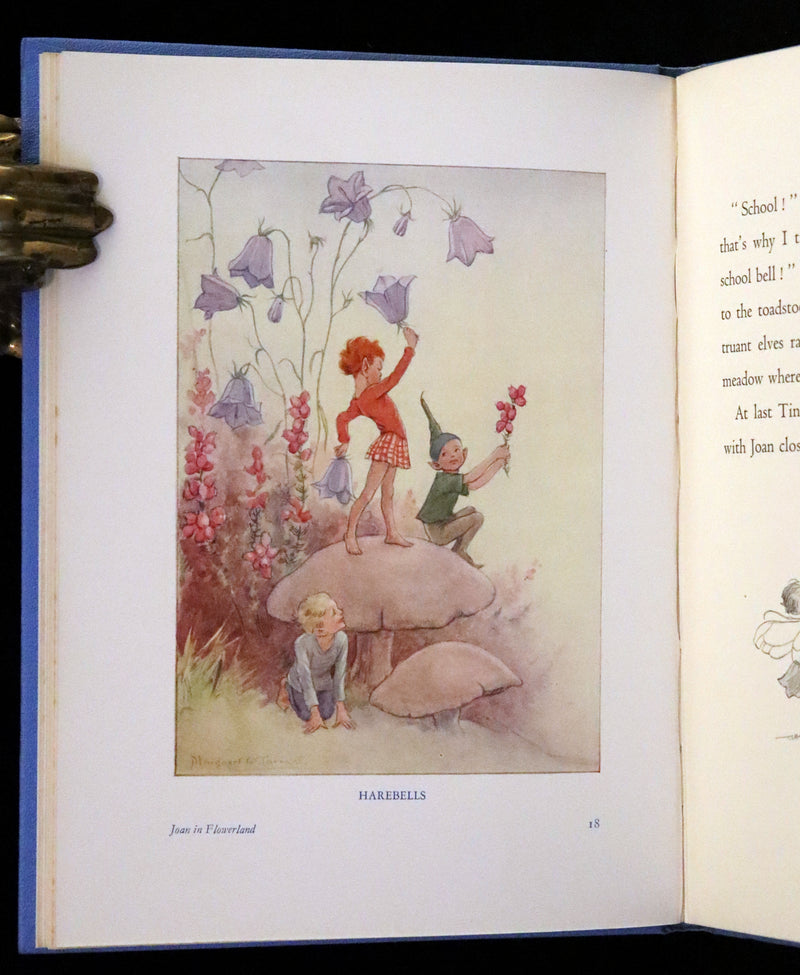 1936 Scarce Edition in Dust Jacket -  Joan in Flowerland written and illustrated by Margaret W. Tarrant.