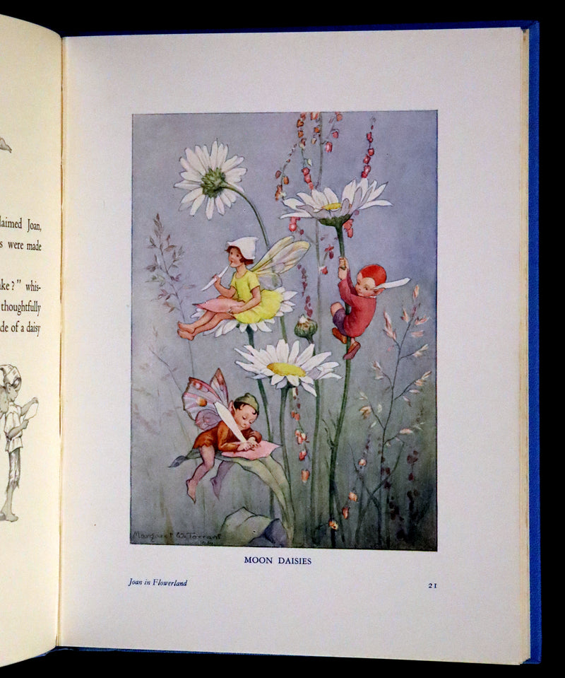 1936 Scarce Edition in Dust Jacket -  Joan in Flowerland written and illustrated by Margaret W. Tarrant.