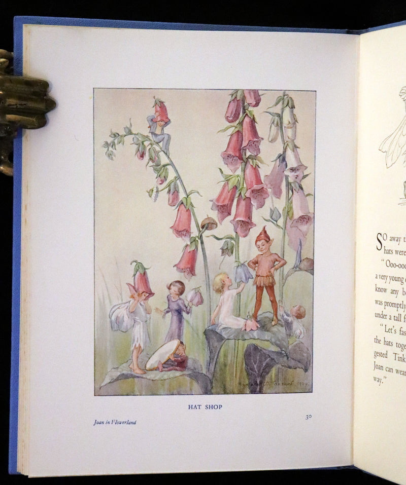 1936 Scarce Edition in Dust Jacket -  Joan in Flowerland written and illustrated by Margaret W. Tarrant.