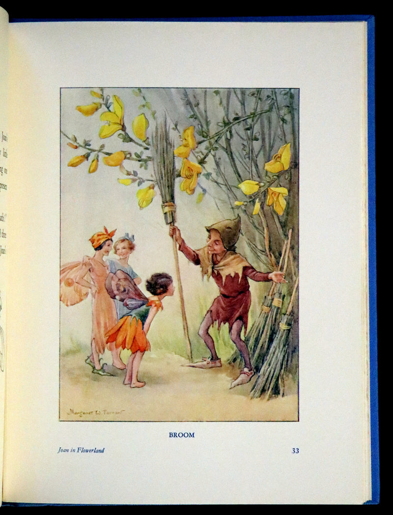 1936 Scarce Edition in Dust Jacket -  Joan in Flowerland written and illustrated by Margaret W. Tarrant.