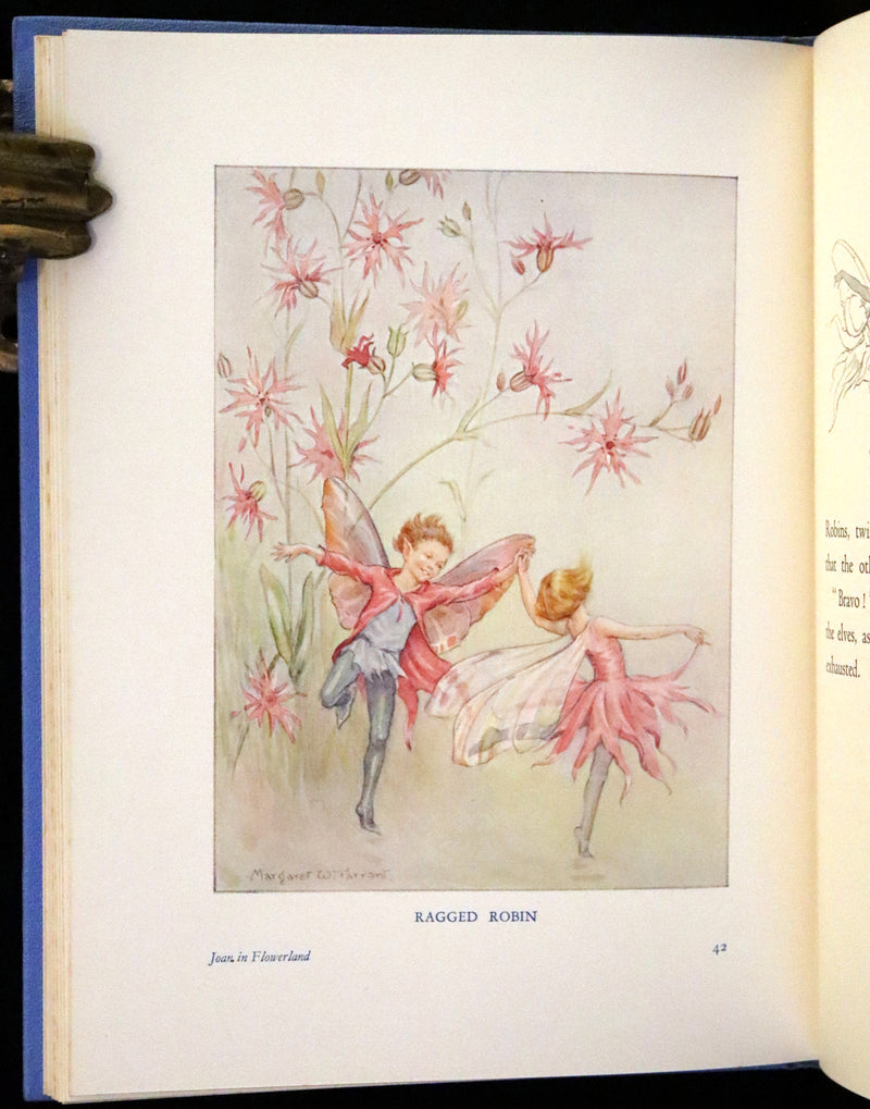 1936 Scarce Edition in Dust Jacket -  Joan in Flowerland written and illustrated by Margaret W. Tarrant.