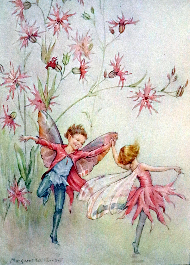 1936 Scarce Edition in Dust Jacket -  Joan in Flowerland written and illustrated by Margaret W. Tarrant.