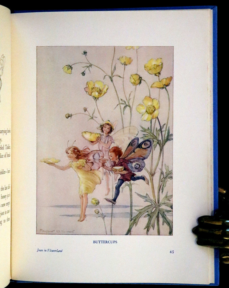 1936 Scarce Edition in Dust Jacket -  Joan in Flowerland written and illustrated by Margaret W. Tarrant.