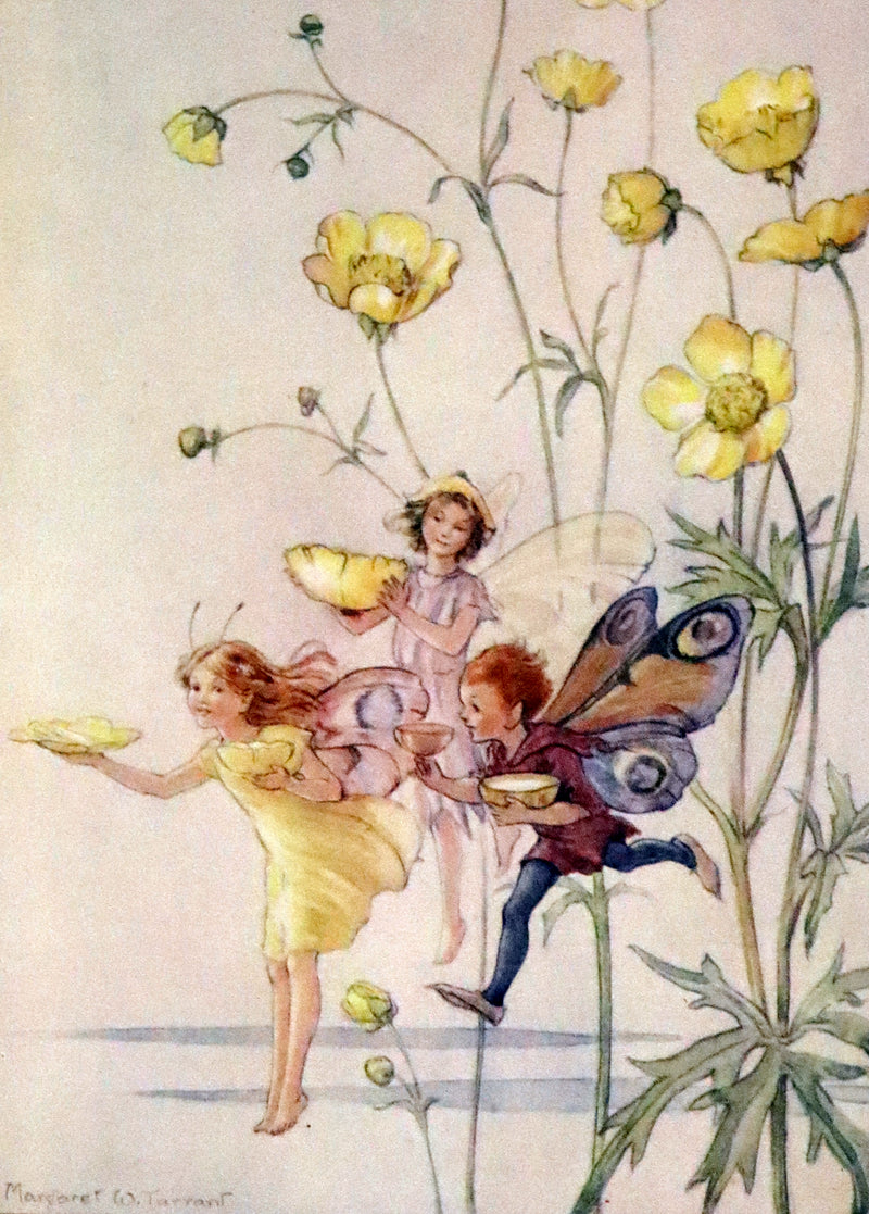 1936 Scarce Edition in Dust Jacket -  Joan in Flowerland written and illustrated by Margaret W. Tarrant.