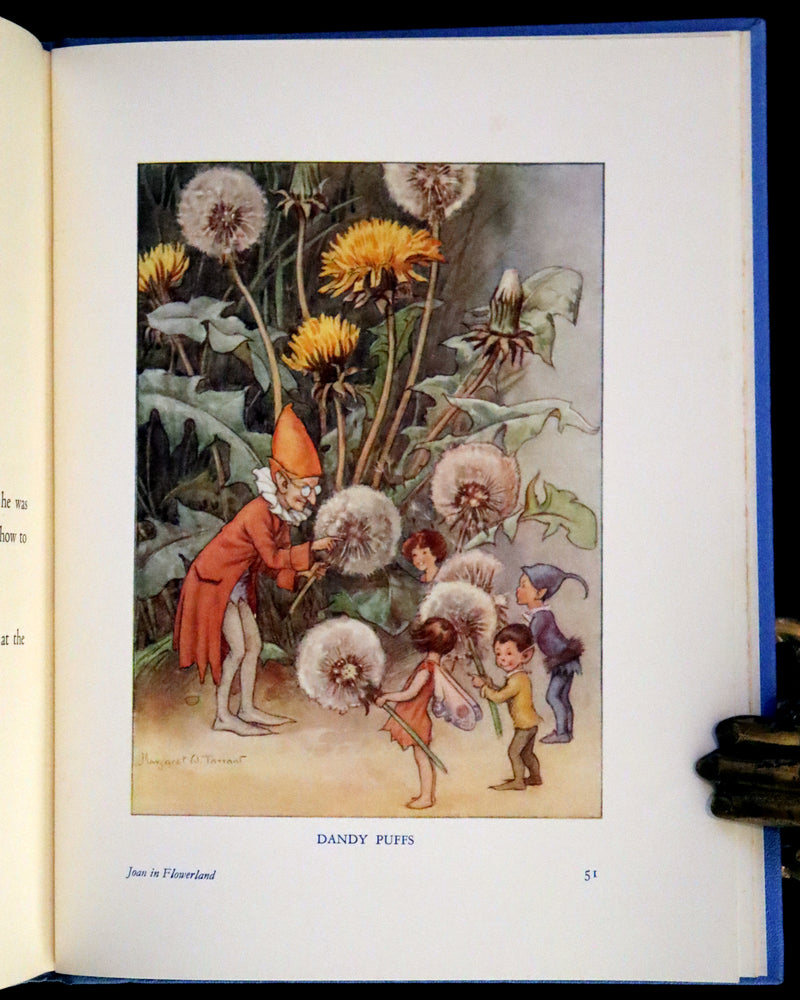 1936 Scarce Edition in Dust Jacket -  Joan in Flowerland written and illustrated by Margaret W. Tarrant.