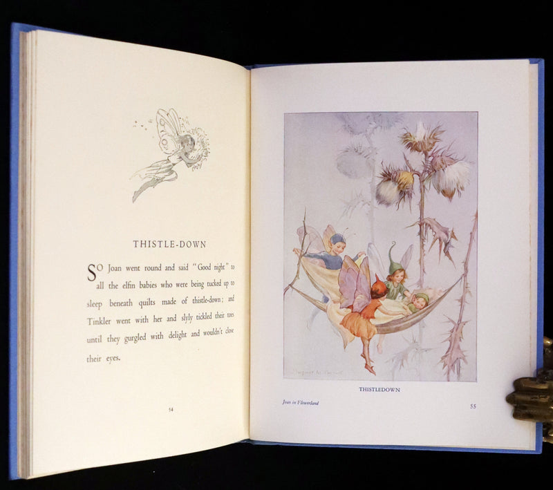 1936 Scarce Edition in Dust Jacket -  Joan in Flowerland written and illustrated by Margaret W. Tarrant.