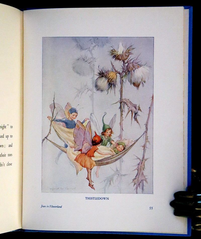 1936 Scarce Edition in Dust Jacket -  Joan in Flowerland written and illustrated by Margaret W. Tarrant.
