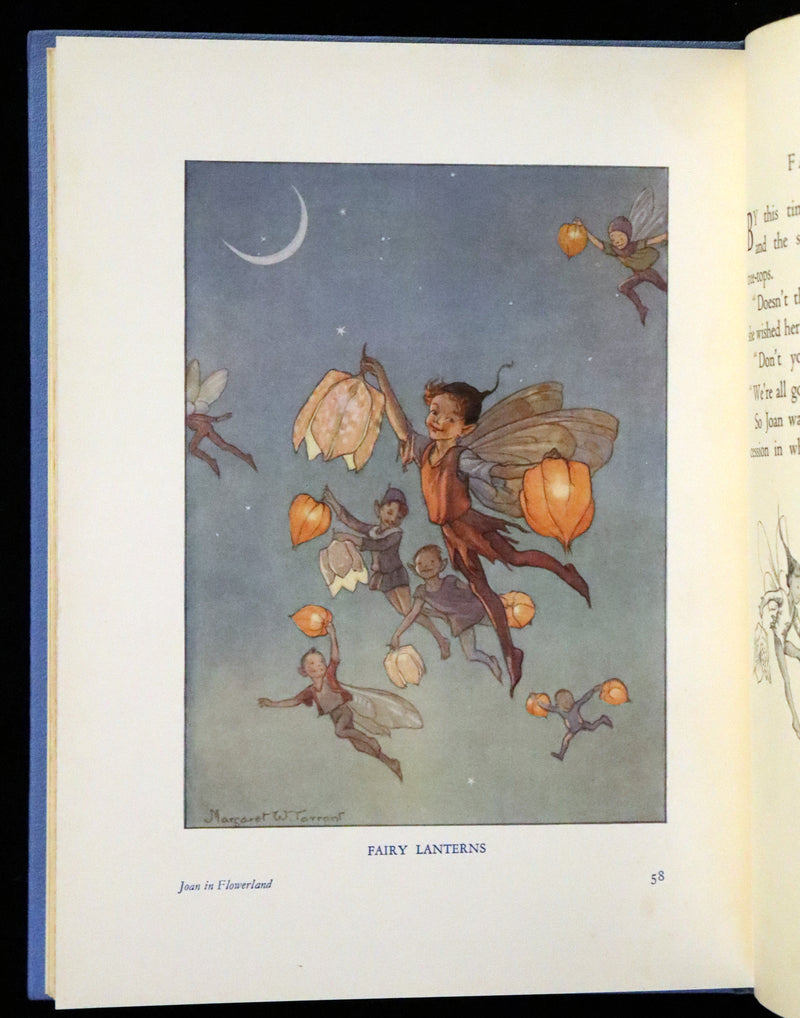 1936 Scarce Edition in Dust Jacket -  Joan in Flowerland written and illustrated by Margaret W. Tarrant.