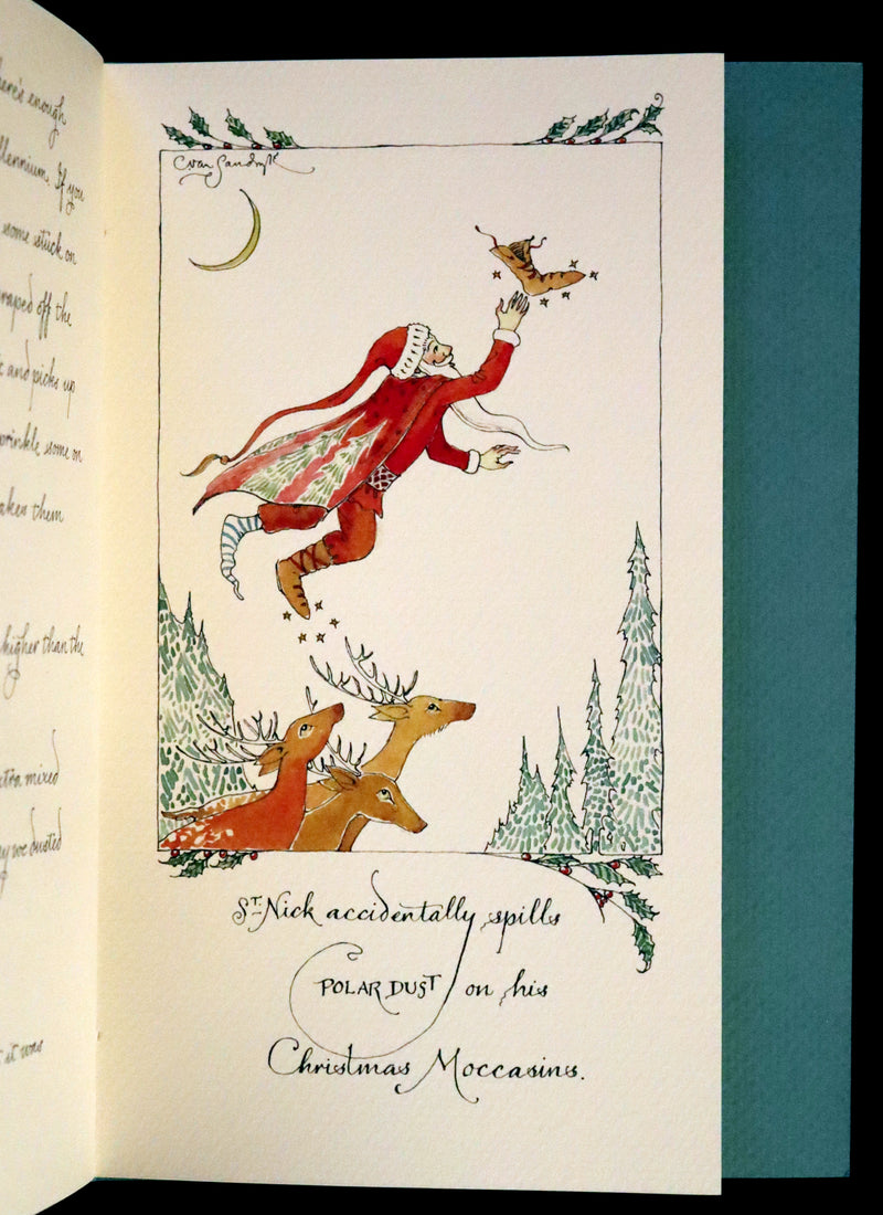 2018 Scarce First Edition - A Conversation with Old St. Nick at the North Pole by Charles van Sandwyk.