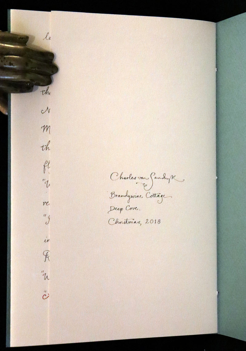 2018 Scarce First Edition - A Conversation with Old St. Nick at the North Pole by Charles van Sandwyk.