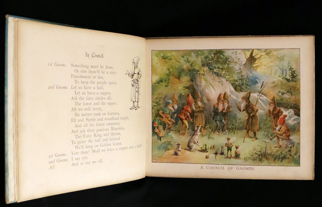 1900 Rare First Edition - The Book of Gnomes by Fred E. Weatherly, illustrated by Evelyn Stuart Hardy.