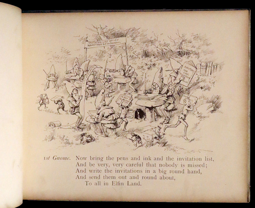 1900 Rare First Edition - The Book of Gnomes by Fred E. Weatherly, illustrated by Evelyn Stuart Hardy.