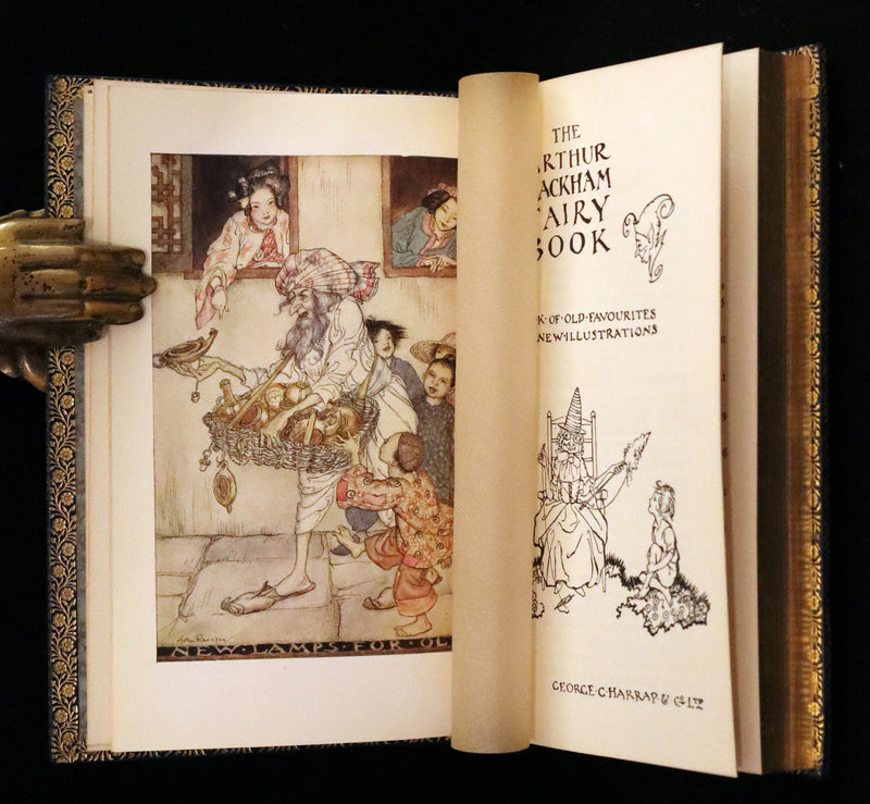 1973 Rare Book bound by Bayntun - The Arthur Rackham Fairy Book, Old Favourites with New Illustrations.