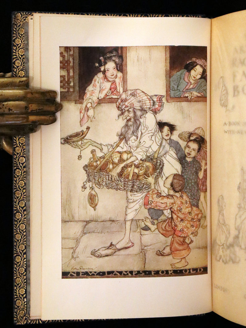 1973 Rare Book bound by Bayntun - The Arthur Rackham Fairy Book, Old Favourites with New Illustrations.