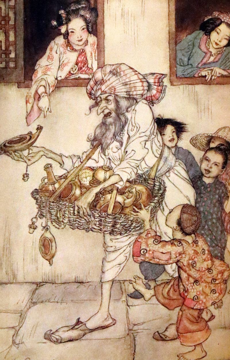 1973 Rare Book bound by Bayntun - The Arthur Rackham Fairy Book, Old Favourites with New Illustrations.