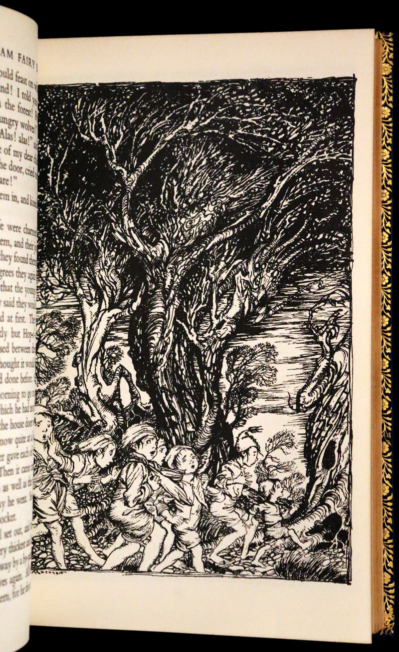 1973 Rare Book bound by Bayntun - The Arthur Rackham Fairy Book, Old Favourites with New Illustrations.