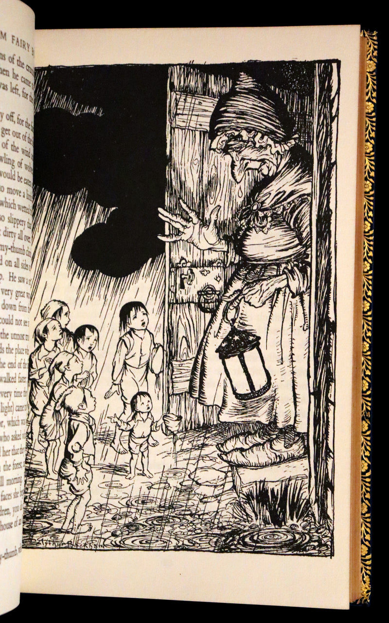 1973 Rare Book bound by Bayntun - The Arthur Rackham Fairy Book, Old Favourites with New Illustrations.