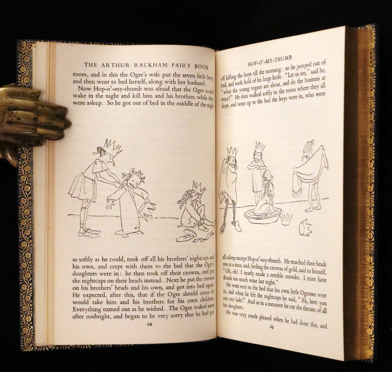 1973 Rare Book bound by Bayntun - The Arthur Rackham Fairy Book, Old Favourites with New Illustrations.