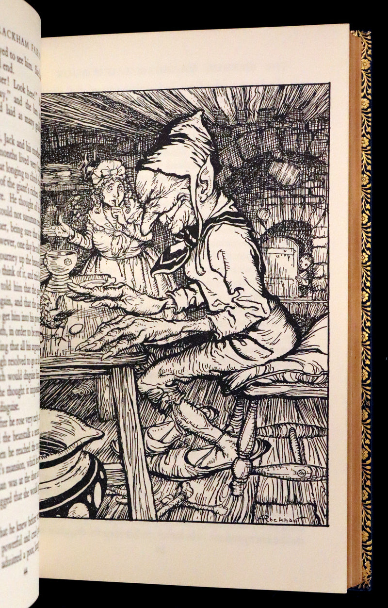 1973 Rare Book bound by Bayntun - The Arthur Rackham Fairy Book, Old Favourites with New Illustrations.