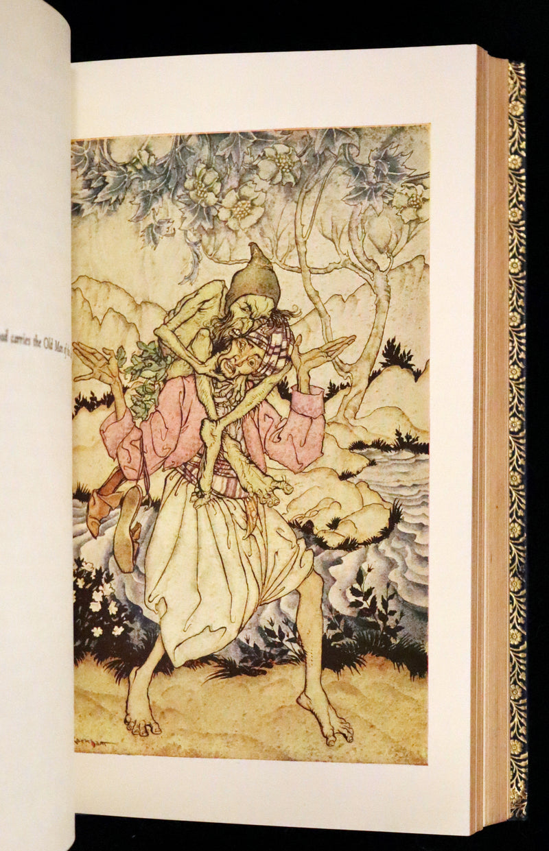 1973 Rare Book bound by Bayntun - The Arthur Rackham Fairy Book, Old Favourites with New Illustrations.